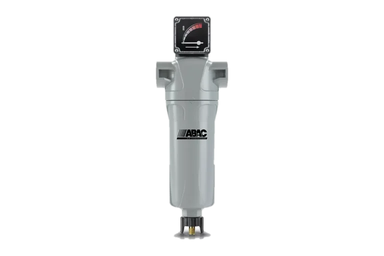 ABAC compressed air line filter with differential pressure gauge