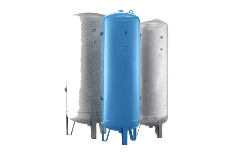 ABAC air receivers in painted and galvanized vessels