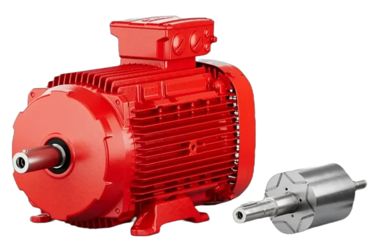 SEW-EURODRIVE DR2C..A IE5 synchronous motor shown with its interior permanent magnet rotor